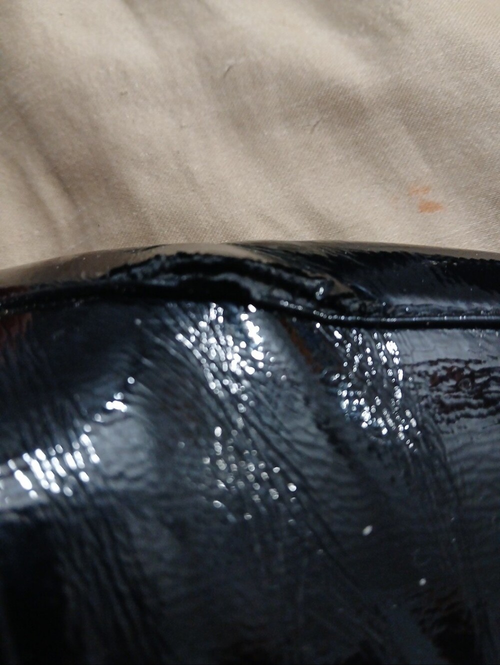 Zara Black Patent Slip-On Mules with Silver Bead Detail - Picture 8 of 8